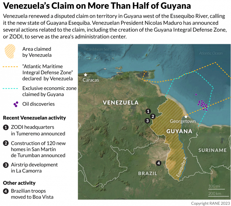 Venezuela's Claim on More Than Half of Guyana