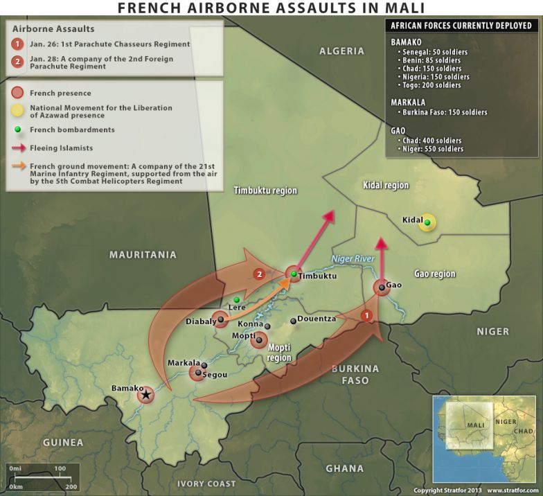 French Airborne Assaults in Mali